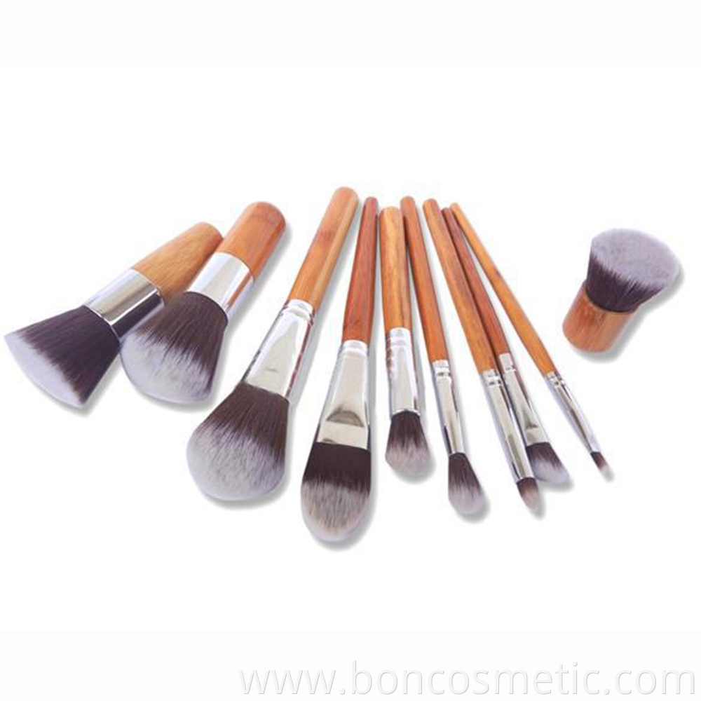 Bamboo Makeup Brush Set